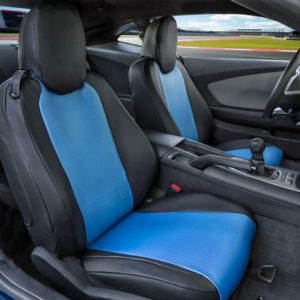 Chevy Camaro Leather Carbon Fiber Seat Covers
