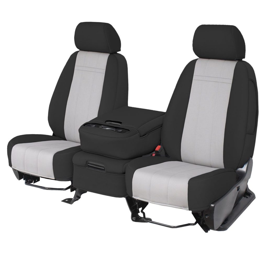 Premium comfort padded grey seat covers armrest for ford transit transit cu...