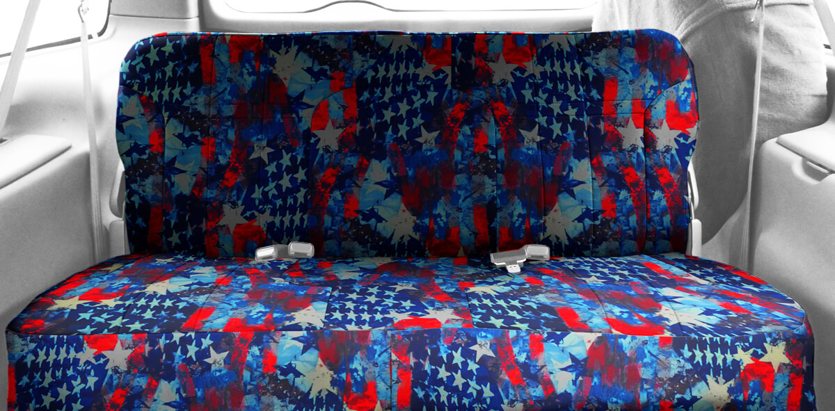 Patriotic Us Flag Seat Covers - American Flag Car Seat Covers
