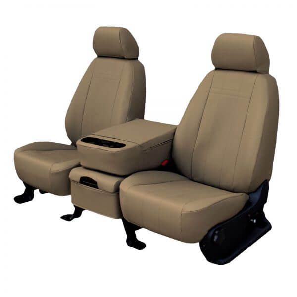Faux Leather Seat Cover Beige