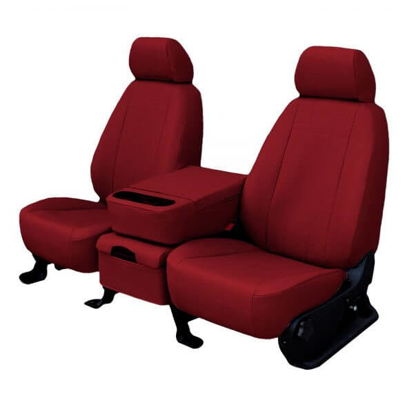 Faux Leather Seat Cover Red