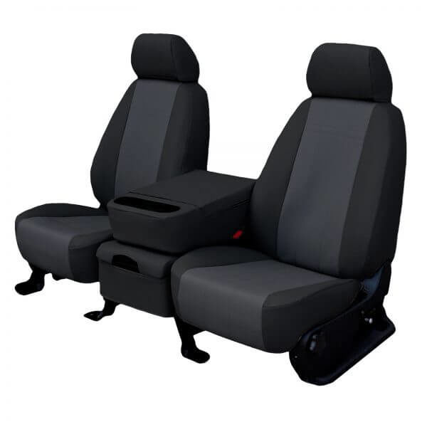 Black Leatherette Car Seat Covers Front Rear Full Set Synthetic Leather Auto