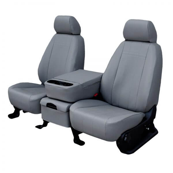 Faux Leather Seat Covers Custom Fit Imitation - Light Grey Car Seat Covers