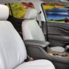 Light Grey Insert & Trim Faux Leather seat covers