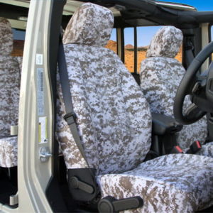 Chevy Silverado 2500 HD Leather Digital Camouflage Seat Covers