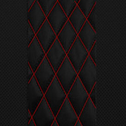 Black w/ Red Stitching
