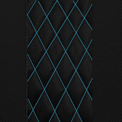Black w/ Electric Blue Stitching