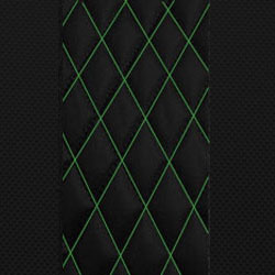 Black w/ Green Stitching