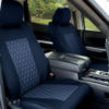 Blue Trim & Blue Quilted seat covers Insert