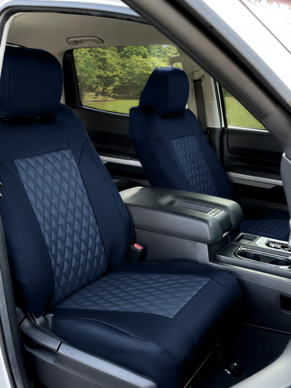 Blue Trim & Blue Quilted seat covers Insert