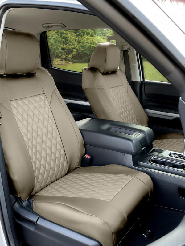 Beigen Trim & Beige Quilted Insert seat covers