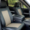 Black Trim & Beige Insert seat covers