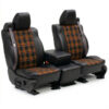 Plaid Heritage Black- custom seat covers