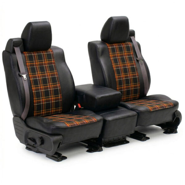 Plaid Heritage Black- custom seat covers
