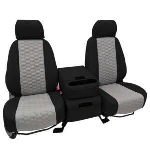 Chevy City Express Leather Faux Leather Hex Quilted Seat Covers