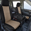 custom seat covers cordura diamond black / beige