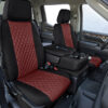 custom seat covers cordura diamond black / burgundy