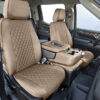 custom seat covers cordura diamond Beige