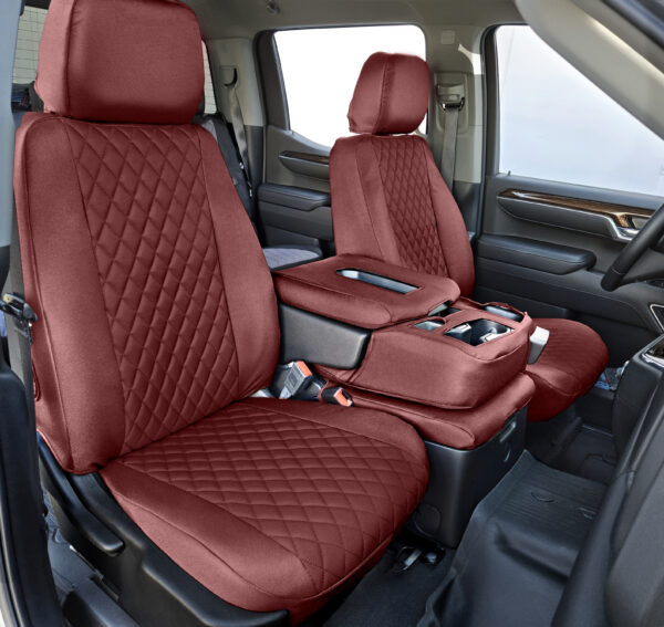 custom seat covers cordura diamond Burgundy