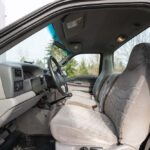 Strong seat covers installed in a truck with bench seating