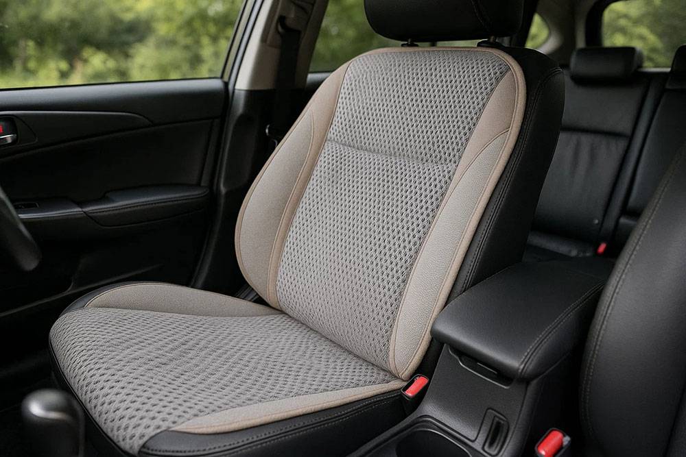 breathable car seat cover for summer driving comfort