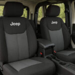 Jeep Wrangler interior with premium custom-fit car seat covers