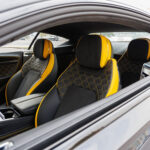 Heated car seat cover installed in a vehicle during winter