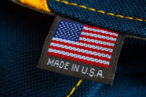 close-up stitching of American made seat covers