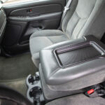 Durable truck seat covers installed on pickup truck interior