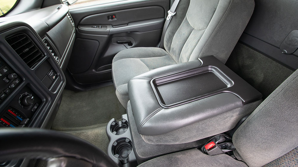 Durable truck seat covers installed on pickup truck interior
