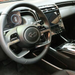 Custom fit seat covers installed in Hyundai Tucson interior
