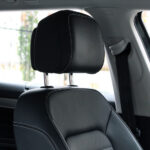 Custom-fit car seat covers installed in a Honda CR-V interior