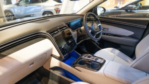 Custom fit seat covers installed in Hyundai Tucson interior