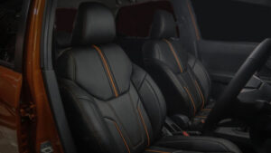 Waterproof car seat covers installed in a daily driver vehicle interior